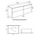 Тумба с раковиной Orange Отто Ot-130TuMDF+B04-500W 130 см белый глянец