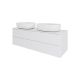 Тумба с раковиной Orange Отто Ot-130TuMDF+B05-520W 130 см белый глянец