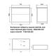 Тумба с раковиной Orange Отто Ot-75TuMDF+B01-475MB 75 см белый глянец/чёрный