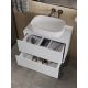 Тумба с раковиной Orange Отто Ot-75TuMDF+B07-540W 75 см белый глянец