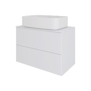 Тумба с раковиной Orange Отто Ot-75TuMDF+B07-600W 100 см белый глянец