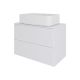 Тумба с раковиной Orange Отто Ot-75TuMDF+B07-600W 100 см белый глянец