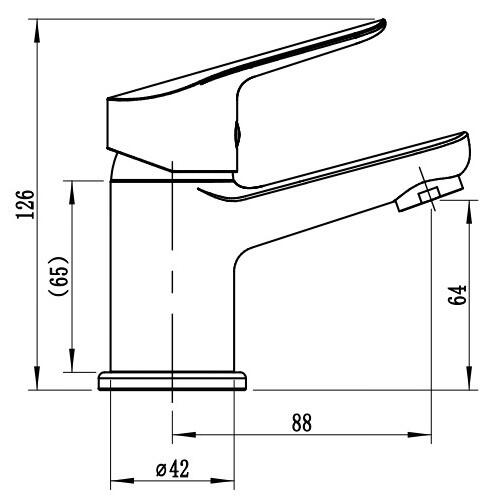 Смеситель для раковины ESKO Fin SG26 хром