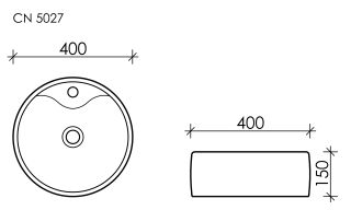 Раковина Ceramica Nova Element CN5027 40см белый Раковина Ceramica Nova Element CN5027 40см белый