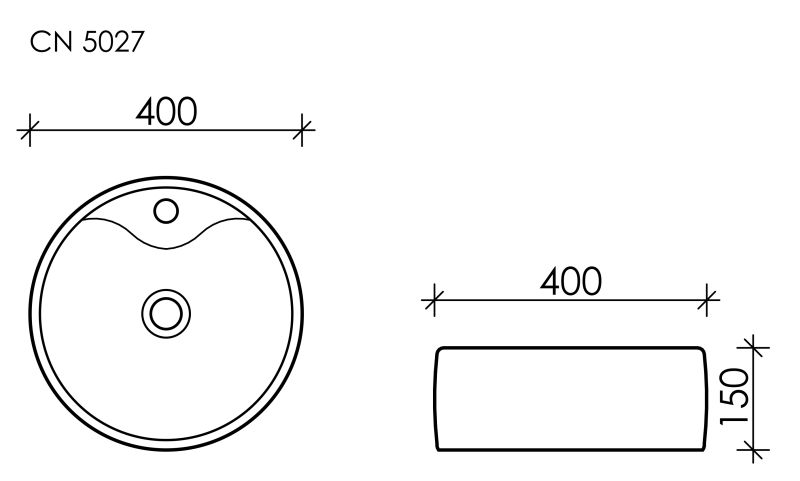 Раковина Ceramica Nova Element CN5027 40см белый