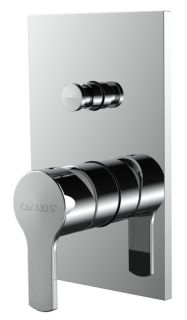 Встраиваемый однорычажный смеситель для душа с переключателем, хром Cezares OVEST-VDIM-01