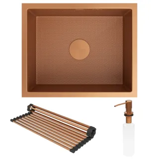 Кухонная мойка RoxenBath Uno 54 560210-54-BRS бронза текстурное покрытие