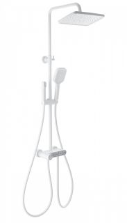 Душевая стойка Wonzon & Woghand Muse Corno WW-B3112-MW с термостатом белый матовый Душевая стойка Wonzon & Woghand Muse Corno WW-B3112-MW с термостатом белый матовый