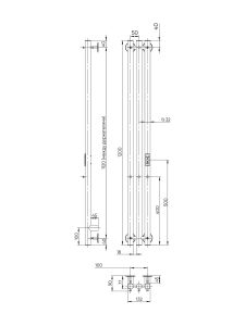 Полотенцесушитель электрический Indigo Style LSE120-13GNSRt 120x13 см оружейная сталь