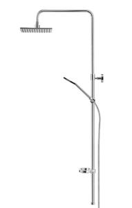 Душевая стойка Swedbe Calypso 5064 без смесителя хром