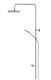 Душевая стойка Swedbe Calypso 5064 без смесителя хром Душевая стойка Swedbe Calypso 5064 без смесителя хром