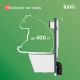 Комплект унитаз с инсталляцией IDDIS Бэйсик (Basic) BASC020i73 клавиша смыва чёрная