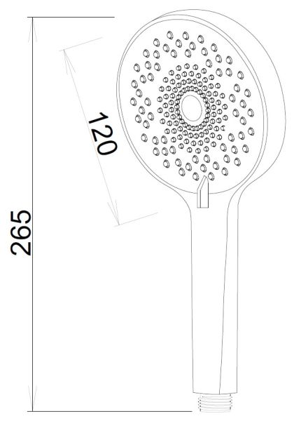 Лейка для душа ESKO SSP120 хром Лейка для душа ESKO SSP120 хром