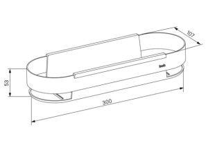 Полка IDDIS Optima Home SHE12SBi44 30см чёрный
