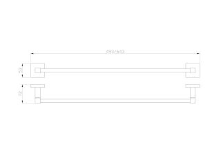 Вешалка для полотенец Wonzon & Woghand Polo WW-8912-BN брашированный никель