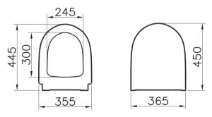 Крышка-сиденье для унитаза Vitra Sento 86-003-009
