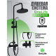 Душевая стойка OneLife P01-911b чёрный матовый