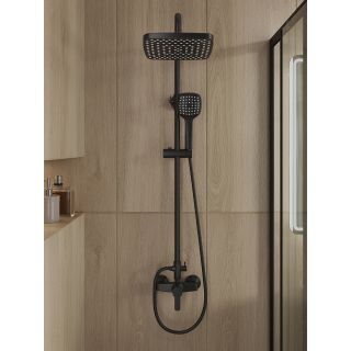 Душевая стойка OneLife P01-912b чёрный матовый