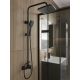 Душевая стойка OneLife P01-912b чёрный матовый