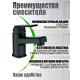 Смеситель для раковины OneLife P02-021b чёрный матовый