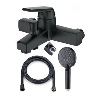 Смеситель для ванны OneLife P02-300b чёрный матовый