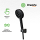 Смеситель для ванны OneLife P02-300b чёрный матовый