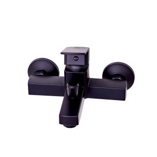 Смеситель для ванны и душа OneLife P06-100b чёрный матовый