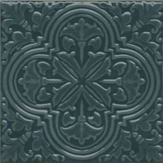 Плитка Kerama Marazzi KMD3STA004BN Декор Фес бирюзовый тёмный глянцевый 15x15x0,77