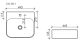 Пристенная раковина Ceramica Nova Element CN5011 49см белый