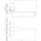Смеситель для ванны Decoroom с ручным душем хром DR36043