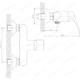 Смеситель для душа Decoroom с лейкой хром DR37056
