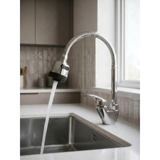 Смеситель для кухни OneLife P11-004cr с гибким изливом хром