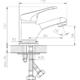 Смеситель для раковины монолитный Decoroom хром DR21011