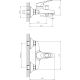 Смеситель для ванны Decoroom с ручным душем хром DR21035