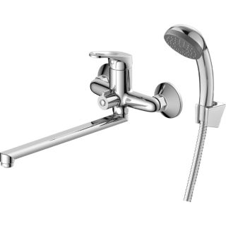 Смеситель для ванны Decoroom с ручным душем хром DR21043 Смеситель для ванны Decoroom с ручным душем хром DR21043