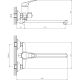 Смеситель для ванны Decoroom с ручным душем хром DR21043