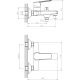 Смеситель для ванны Decoroom с ручным душем хром DR22036