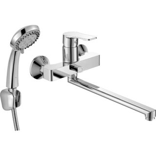 Смеситель для ванны Decoroom с ручным душем хром DR23043 Смеситель для ванны Decoroom с ручным душем хром DR23043