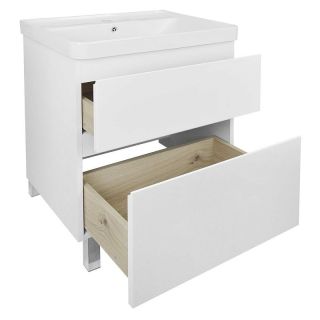 Тумба с раковиной Azario Мила CS00085830 60 см белый матовый