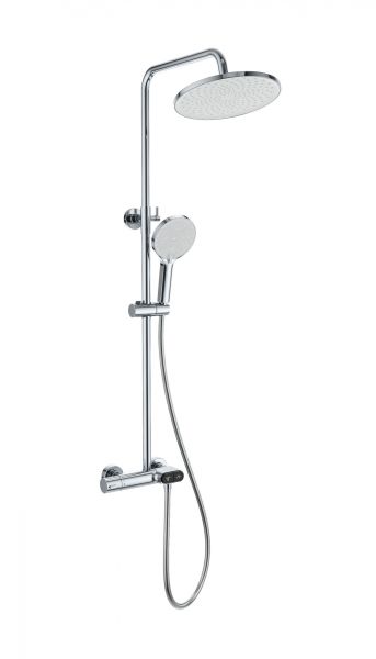 Душевая стойка Wonzon & Woghand Muse Corno WW-B2091-A-CR с термостатом хром