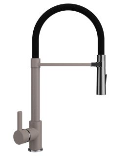 Смеситель для кухни Ulgran Classic U-024-302 с высоким гибким изливом песочный Смеситель для кухни Ulgran Classic U-024-302 с высоким гибким изливом песочный