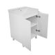 Тумба с раковиной Azario Lotos CS00105740 60 см белый глянец