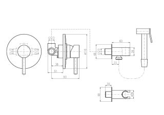 Гигиенический душ со смесителем Rav Slezak Seina SE942/1 хром Гигиенический душ со смесителем Rav Slezak Seina SE942/1 хром