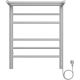 Полотенцесушитель электрический Terminus Аврора 4670078556783 с полкой П6 45х60 см белый матовый