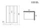 Душевая кабина Niagara Classic 330844QBKG 100x80 см профиль хром стекло матовое