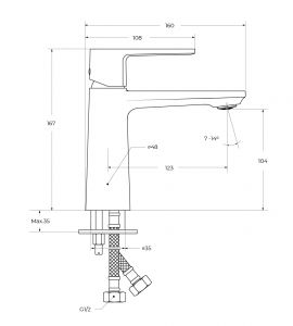 Комплект смесителей для ванной комнаты BelBagno LUX-CVD/LS-01 хром