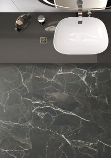 Керамогранит Vitra K947790R0001VTET Силкмарбл Порто Неро Матовый R9 60x60
