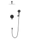 Душевой комплект Wonzon & Woghand Brilliant WW-88939079-MB чёрный матовый