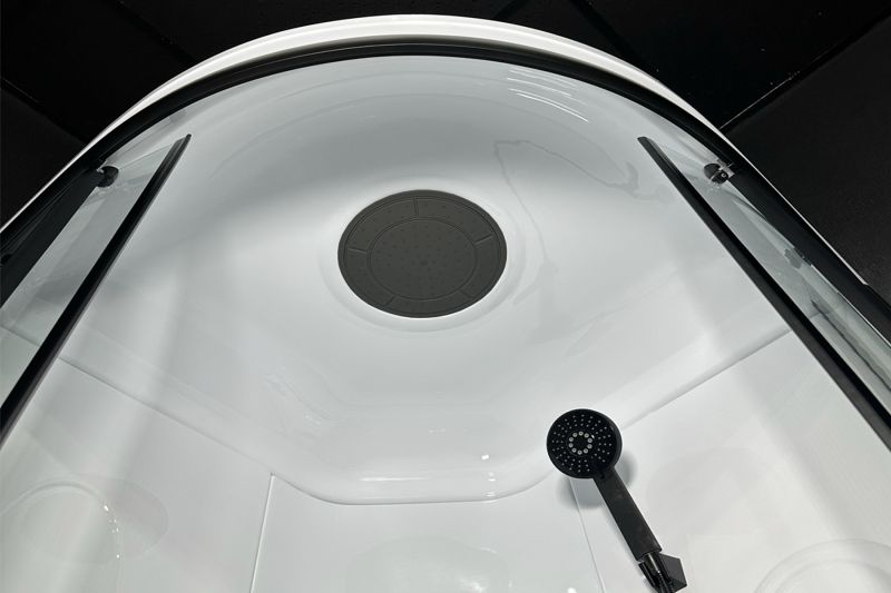Душевая кабина Royal Bath RB90HK1-T-BL Practic 90x90см чёрный профиль/прозрачное стекло