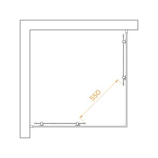 Душевой уголок RGW PA-030B 350803000-14 100x100см чёрный